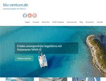 Tablet Screenshot of blu-venture.de